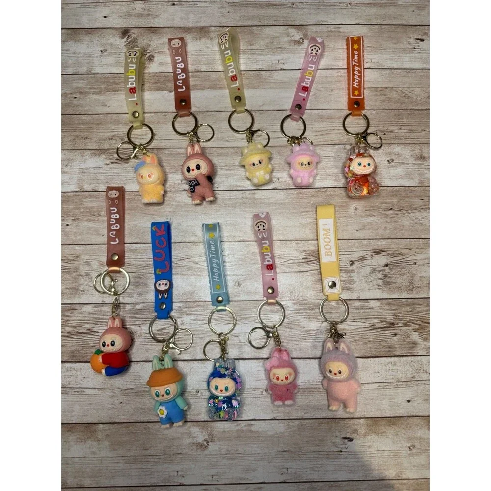 Cute Monster Wristlet Keychains Bag / Purse Charm Choose Monster